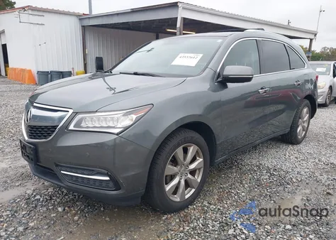 2014 Acura Mdx Advance Pkg W/Entertainment Pkg from USA, damaged, VIN 5FRYD4H89EB039394